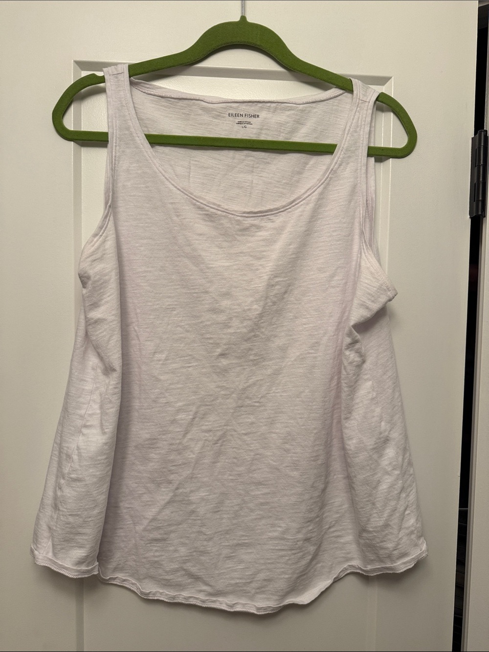 Eileen Fisher White Cotton Tank